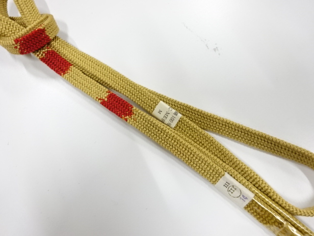 未使用品　正絹　手組帯締め